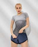 Women's Sport Quick Dry Fit O Neck Short Sleeves Tshirt