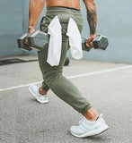 Mens Running Joggers Pants Athletic Tapered Workout Sweatpants with Zipper Pockets