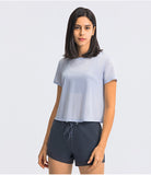 Light weight crop top quick dry running T shirt