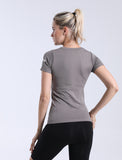 Women's NeverStop Letter short sleeve sports T-shirt