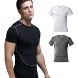 Men's Compression Cool Dry Sports Short Sleeve T-Shirt