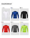 Men's Cool Dry Fit Long Sleeve Compression Athletic T-Shirts