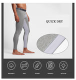 Men's Thermal Compression Pants Athletic Sports Leggings
