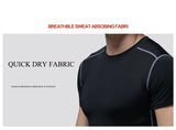 Men's Compression Cool Dry Sports Short Sleeve T-Shirt