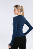 Seamless Tight Dry Fit Athletic Compression Long Sleeve T Shirt