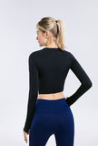 Seamless Tight Dry Fit Athletic Compression Long Sleeve T Shirt