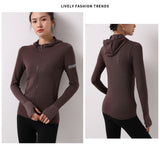 Women's Long Sleeve Workout  Full-Zip Hoodie