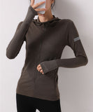 Women's Long Sleeve Workout  Full-Zip Hoodie