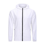 Men's Lightweight Hooded Zip Front Sweatshirt Coat