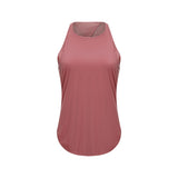 Fitness Dry breathable women's running tank top sports top