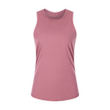 Yoga Vest Women Coverall Running Sleeveless Loose T-Shirt Sports Vest Gym Tank Top