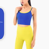 LU sports training bra color matching straps beuty back yoga top bra