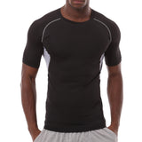 Men's Compression Shirt Short Sleeve Tops Slimming Body Shaper for Athletic  T-Shirts