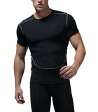 Men's Compression Cool Dry Sports Short Sleeve T-Shirt
