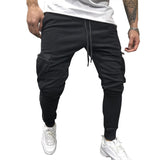 Mens Tapered Workout Sweatpants-Casual Gym Jogger Pants Pockets