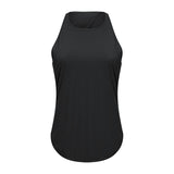 Fitness Dry breathable women's running tank top sports top