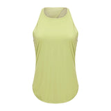 Fitness Dry breathable women's running tank top sports top