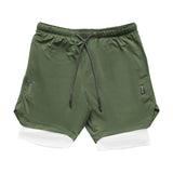 Men’s 2 in 1 Running Shorts Quick Dry Gym Athletic Workout Shorts for Men with Phone Pockets