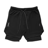 Mens 2 in 1 Running Shorts with Pocket & Towel Loop