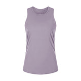 Yoga Vest Women Coverall Running Sleeveless Loose T-Shirt Sports Vest Gym Tank Top