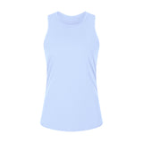 Yoga Vest Women Coverall Running Sleeveless Loose T-Shirt Sports Vest Gym Tank Top