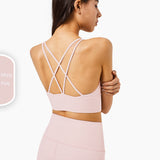 High impact LU fitness bra cross back sports bra