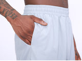Mens Big & Tall Athletic Basketball Shorts Performance Workout Gym Shorts Zipper Pockets