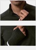 Mens Quarter Zip Pullover Lightweight 1/4 Zip Running Top