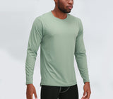 Men's Dry Fit Long Sleeve Workout Athletic T-Shirts