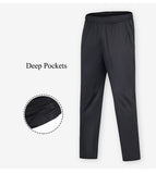 Men's Yoga Sweatpants Cotton Open Bottom Joggers Casual Loose Fit Athletic Pants with Pockets