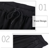 Men's Yoga Sweatpants Cotton Open Bottom Joggers Casual Loose Fit Athletic Pants with Pockets