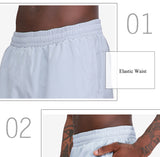 Mens Running 2 in 1 Shorts Workout Gym Training Yoga Sport Inner Compression Tight Perfomance Shorts with Phone Pocket