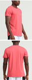 Men's Workout Running Shirts Quick Dry Cool-Dri Short Sleeve Athletic Shirts