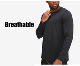 Men's Dry Fit Long Sleeve Workout Athletic T-Shirts