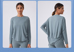 AirFlow Loose-Fit Long-Sleeve Yoga Top – Barely-There Feel, Breathable & Quick-Dry for Training