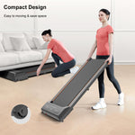 Walking Pad Under Desk Treadmill, LED Display and Remote Control Portable Treadmill for Home and Office