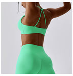 Barely-There Compression Sports Bra – Quick-Dry Yoga & Running Top