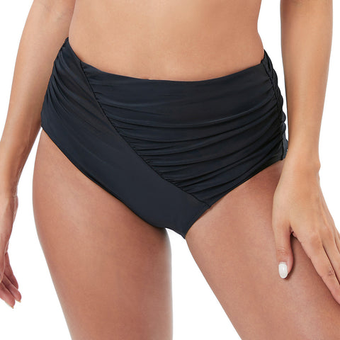 Women's New Swim Trunks Conservative Ruched  Triangle Bikini Bottoms