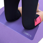 GMIFUN Small Yoga Knee Pad Cushion Extra Thick,Support for Knees, Head, Wrists and Elbows,Exercise Mini Mat with Strap and Carrier Bag
