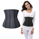 9 steel bone rubber breathable body-shaping fitness girdle for women