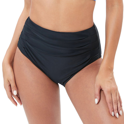 Women's Beach Pants Ruched Tight-Fit Fashion Swim Trunks Hip-Hugging Tummy-Control High-Waisted Triangle Bikini Bottoms