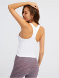 New Y-shaped back yoga vest women's U-neck tight skin training fitness top with pad