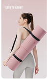 Extra-Wide TPE Yoga Mat with Alignment Lines - Thick, Non-Slip, Quiet Fitness Mat