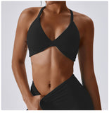 Barely-There Compression Sports Bra – Quick-Dry Yoga & Running Top