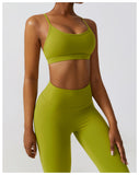 Strappy Back Barely-There Sports Bra – Quick-Dry Yoga & Running Top