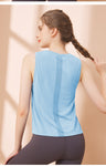 Women's sports top  seamless breathable training quick dry outdoor yoga vest