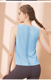 Women's sports top  seamless breathable training quick dry outdoor yoga vest