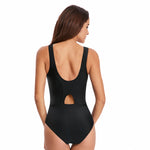 Sexy Swimsuit Mesh Strap Conservative One-Piece Swimwear