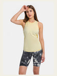 New Bow Back Loose Breathable Running Hoodie Bare Skin friendly Strap Tank Top