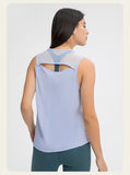 New Back Hollow Sports Sleeveless T-shirt Lightweight Breathable Fitness Top